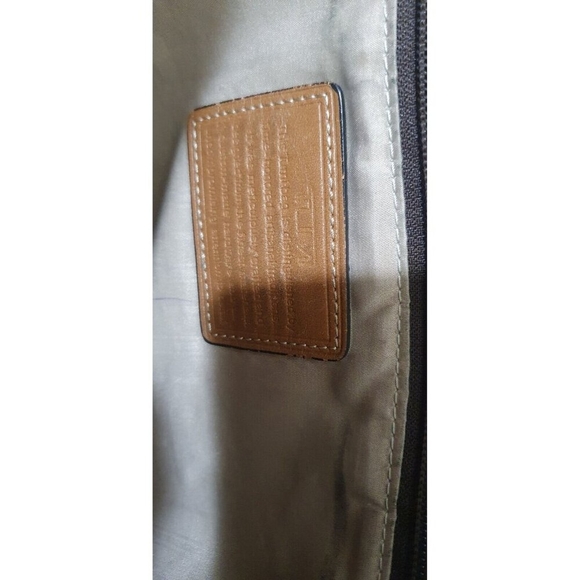 Tumi Beacon Hill Irving Slim Briefs Business Tan Leather Messenger Bag - Picture 12 of 16